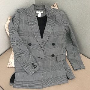 H and m checked blazer Clearance
